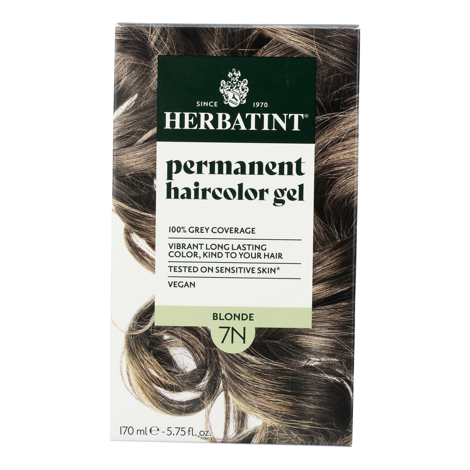 Tinte para cabello rubio Herbatint 7N - Rubio natural - 150 ml