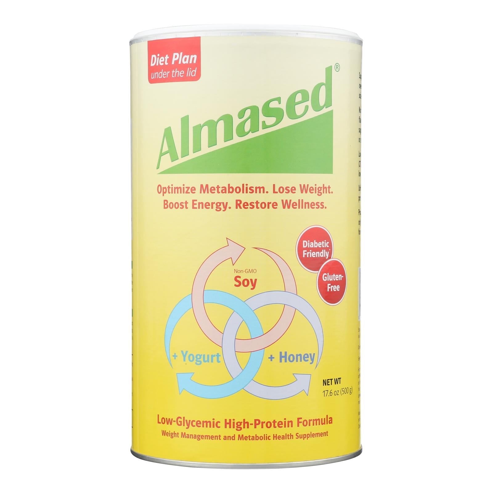 Almased Synergy Diet Powder - 17.6 Oz - Weight Loss & Metabolism Booster