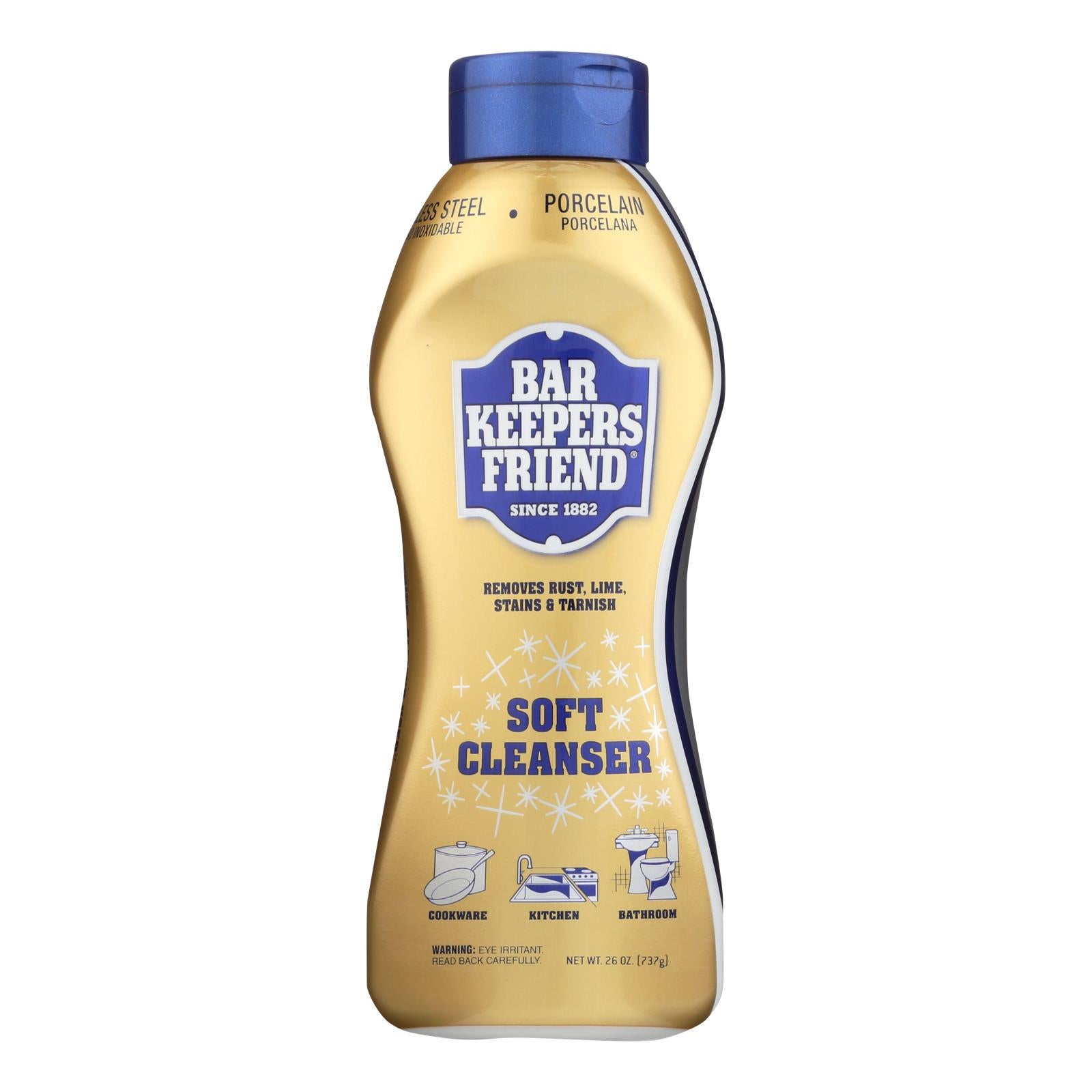 Bar Keeper's Friend Liquid Cleanser - 6 x 26 fl oz - Stainless Steel & Multipurpose Cleaner