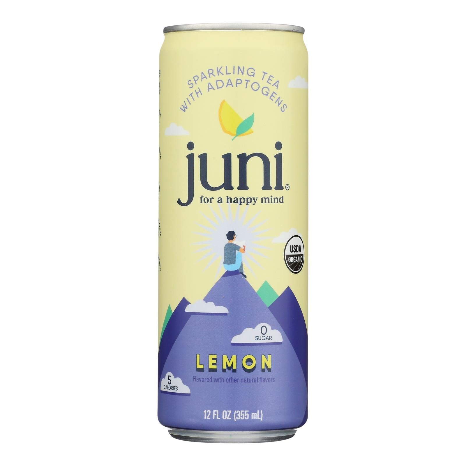 Té espumoso Juni - Limón orgánico (paquete de 12)