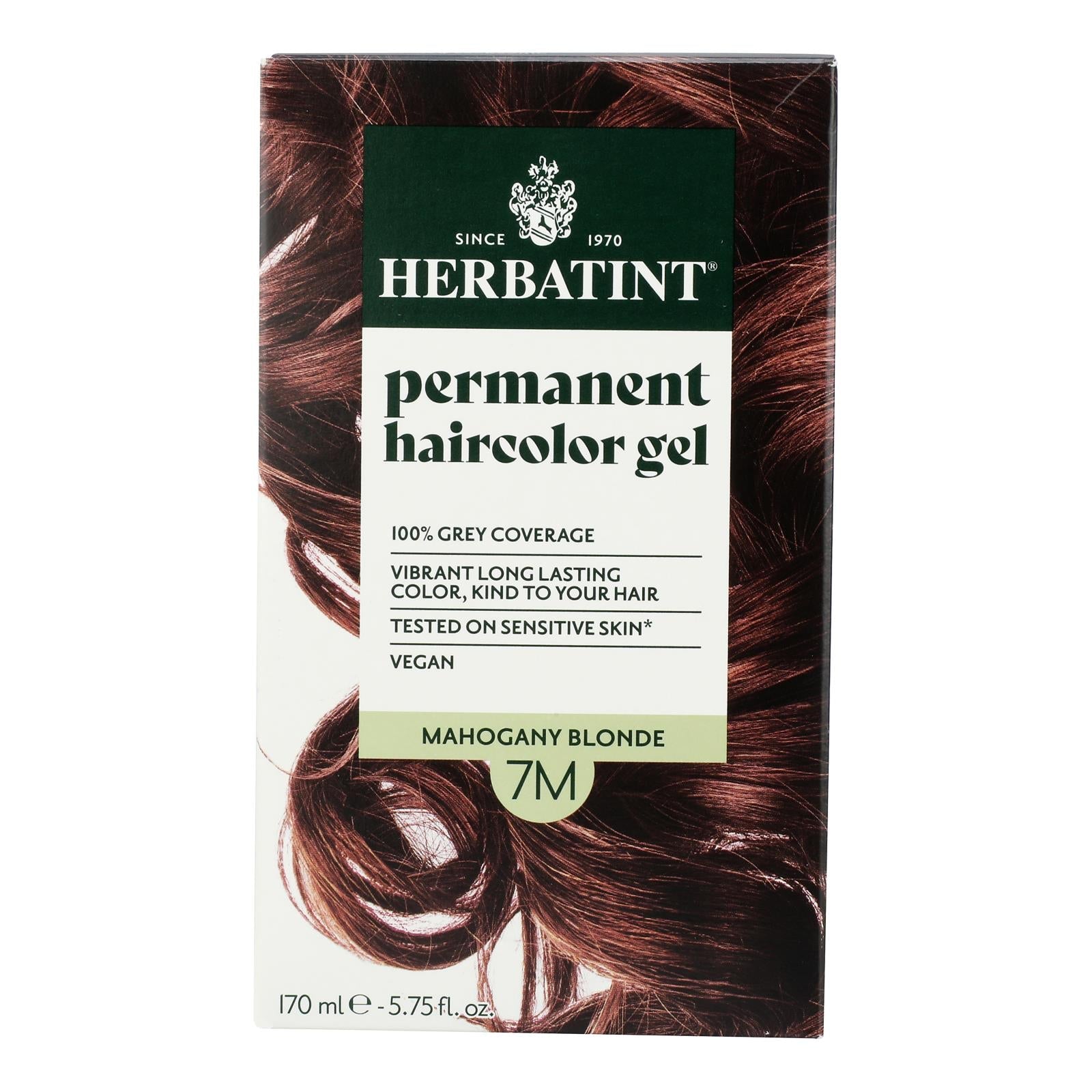 Tinte para el cabello Herbatint Rubio Caoba 7M - Tinte natural permanente - 150 ml