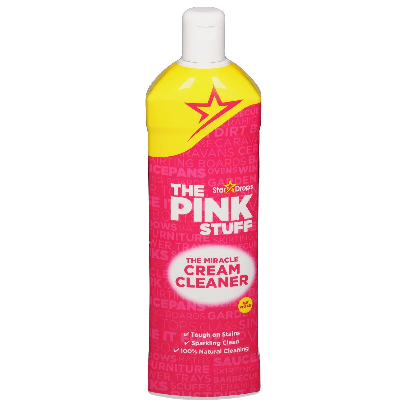 The Pink Stuff Miracle Cream Cleaner - 25.4 Oz (Pack of 12) - Multi-Purpose Stain Remover