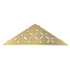 Stainless Steel Shower Shelf, Corner - Triangle (Brushed Brass)
