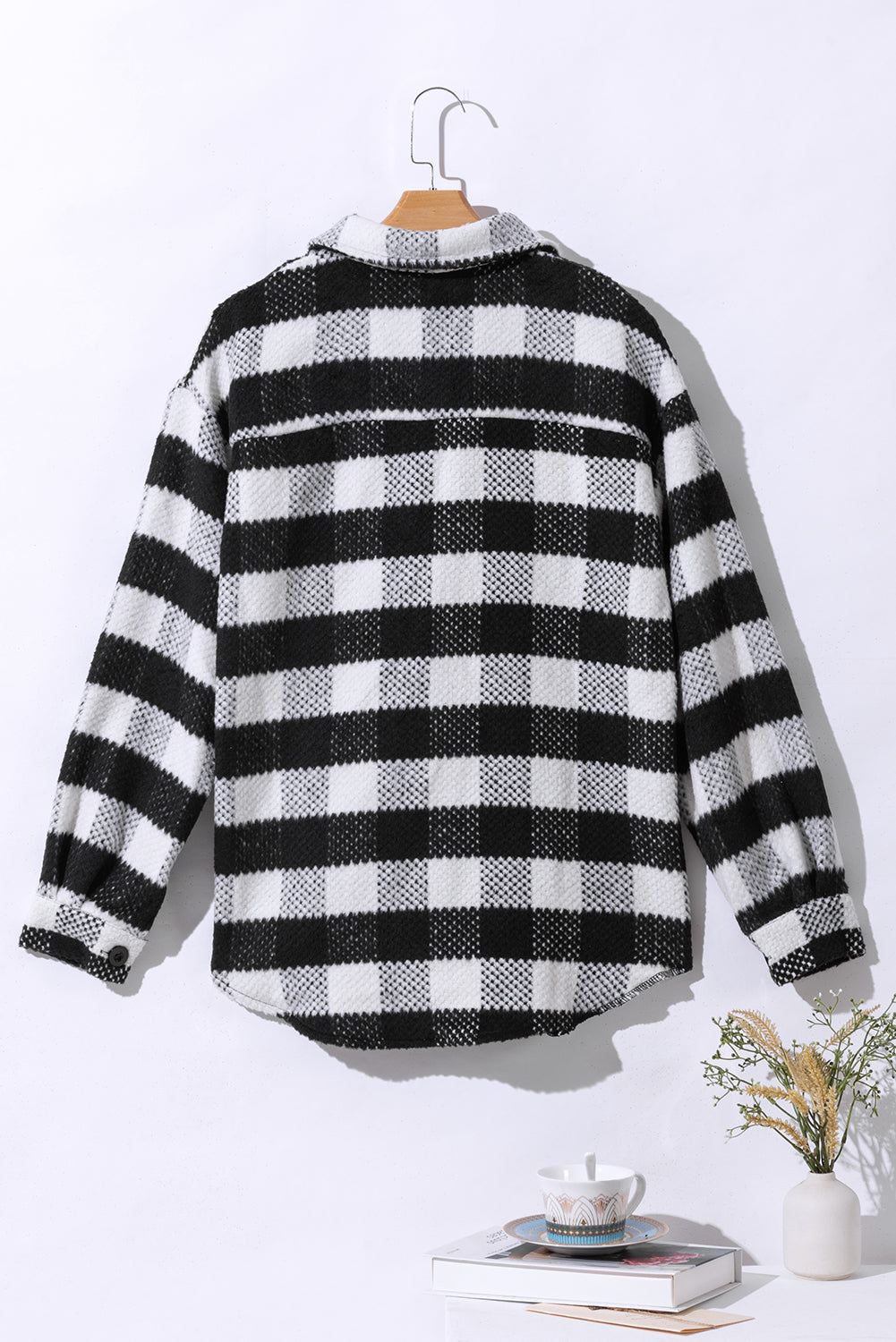 Black and White Glen Plaid Jacket
