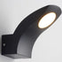 Lámpara de pared LED impermeable para exteriores, creativa, de color negro, para balcón, patio y porche