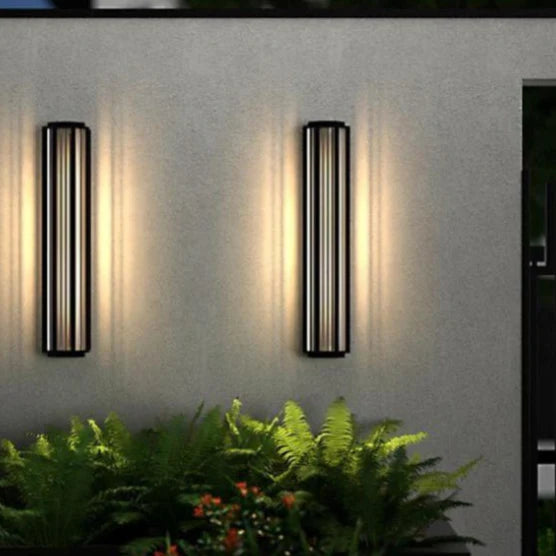 Aplique de pared LED creativo impermeable para exteriores para patio y porche