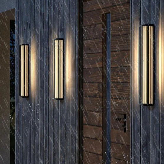 Aplique de pared LED creativo impermeable para exteriores para patio y porche