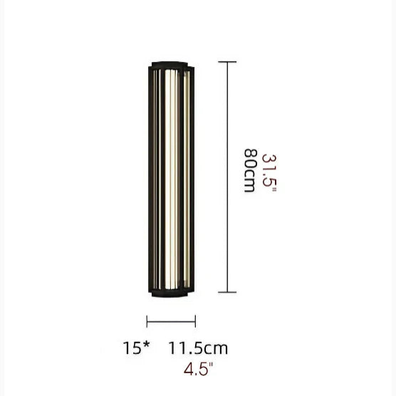 Aplique de pared LED creativo impermeable para exteriores para patio y porche