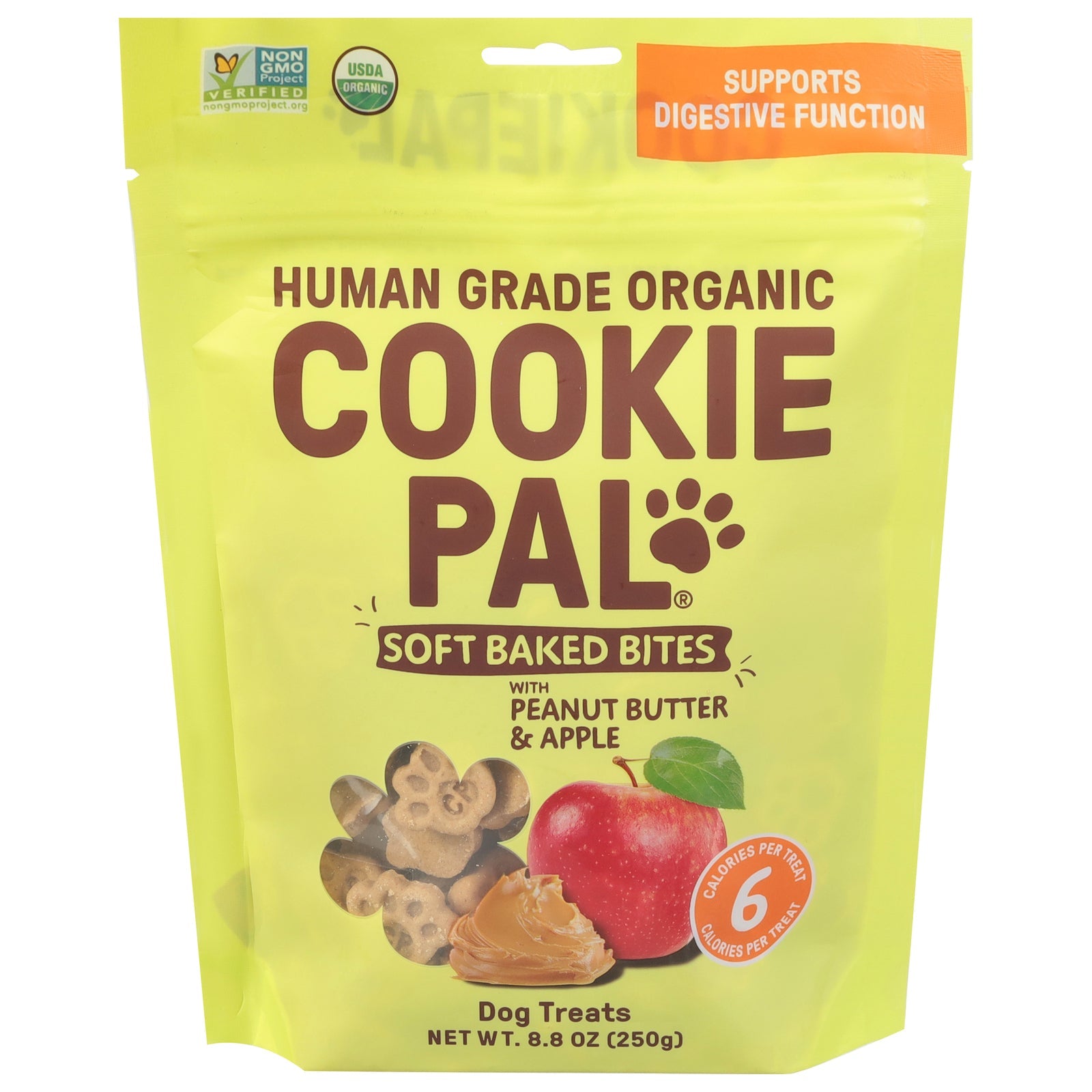 Galletas para perros Cookie Pal: Original, mantequilla de maní, manzana - Bolsas de 4 a 8.8 oz