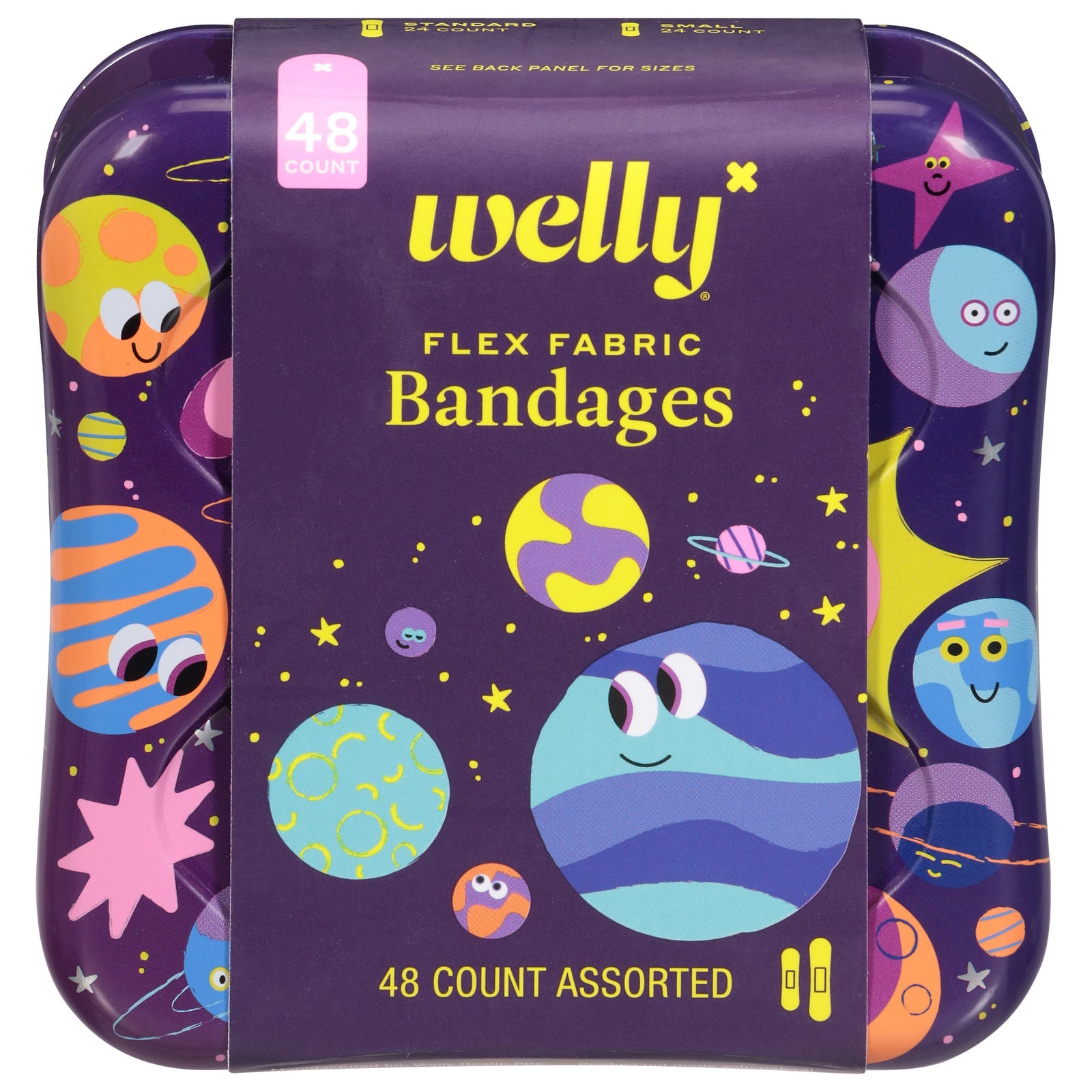 Vendajes de tela flexibles Welly First Aid Brvry Bdgs - 48 unidades - Protección cómoda