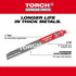 Milwaukee 48-00-5202 Hoja SAWZALL® con dientes de carburo TORCH™ de 9" y 8 TPI, paquete de 1