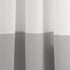 Faux Linen Grommet Color Block Window Curtain Panel
