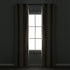 Insulated Grommet Blackout Faux Linen Window Curtain Panel