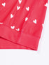 Heart-Patterned Lounge Set