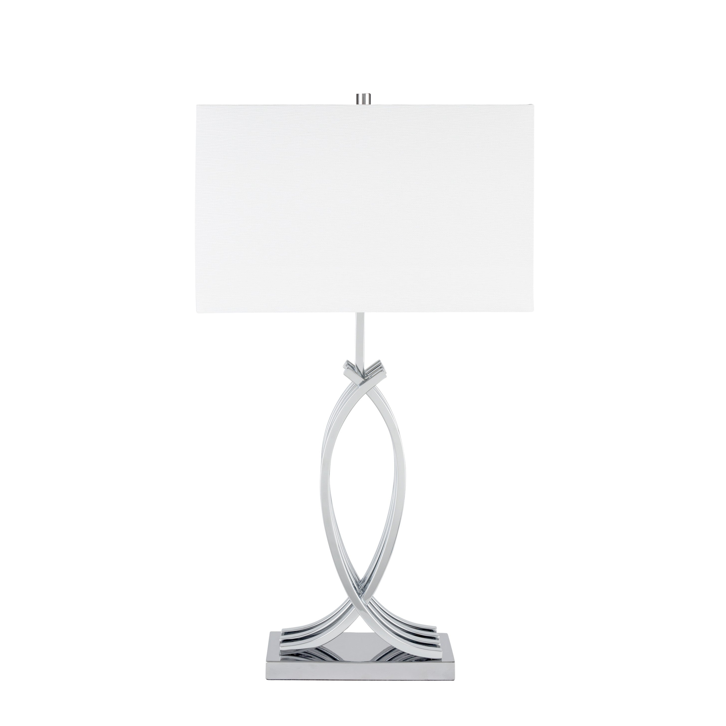 Lámpara de mesa Unity de 1 luz // Cromada