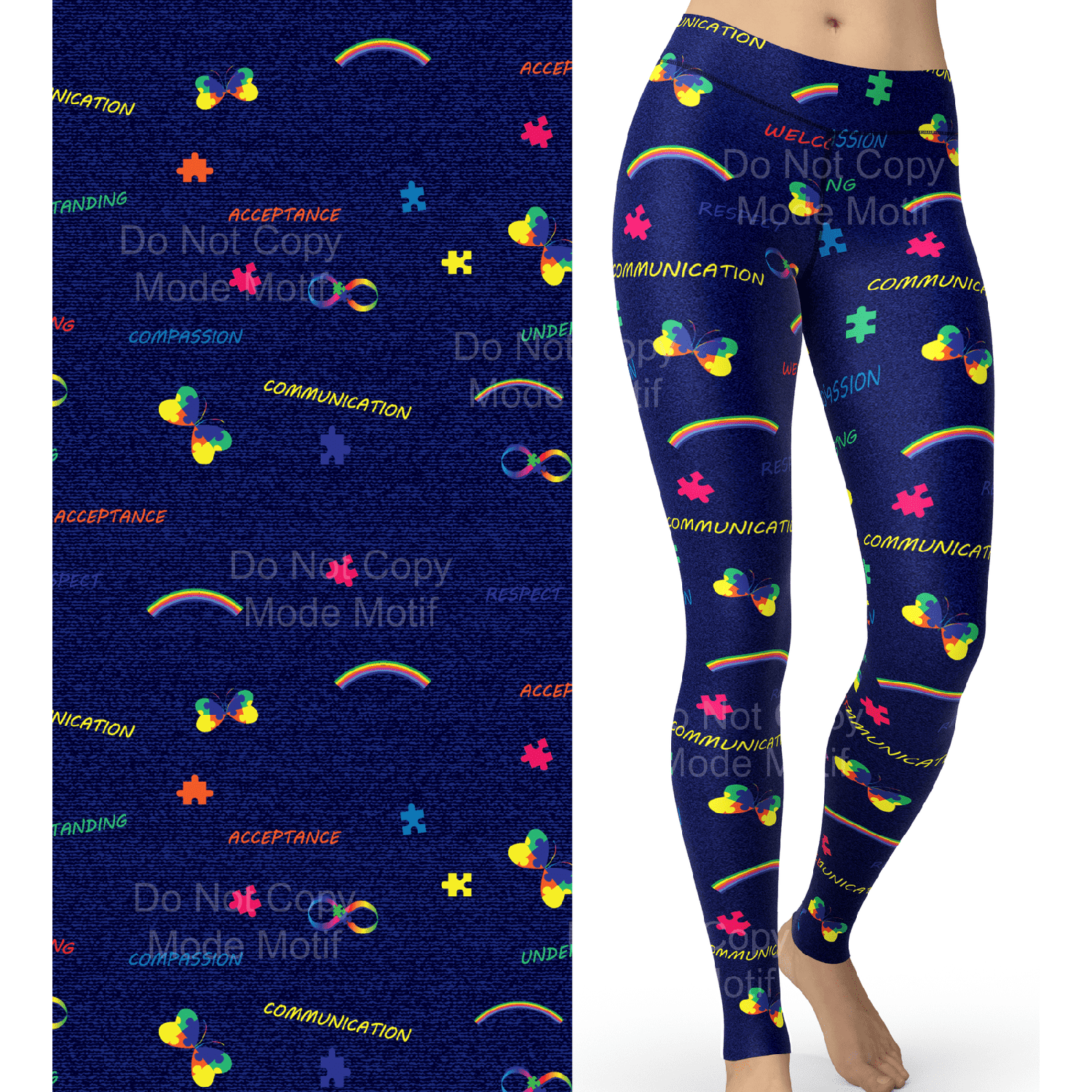True Colors Autism Awareness Leggings