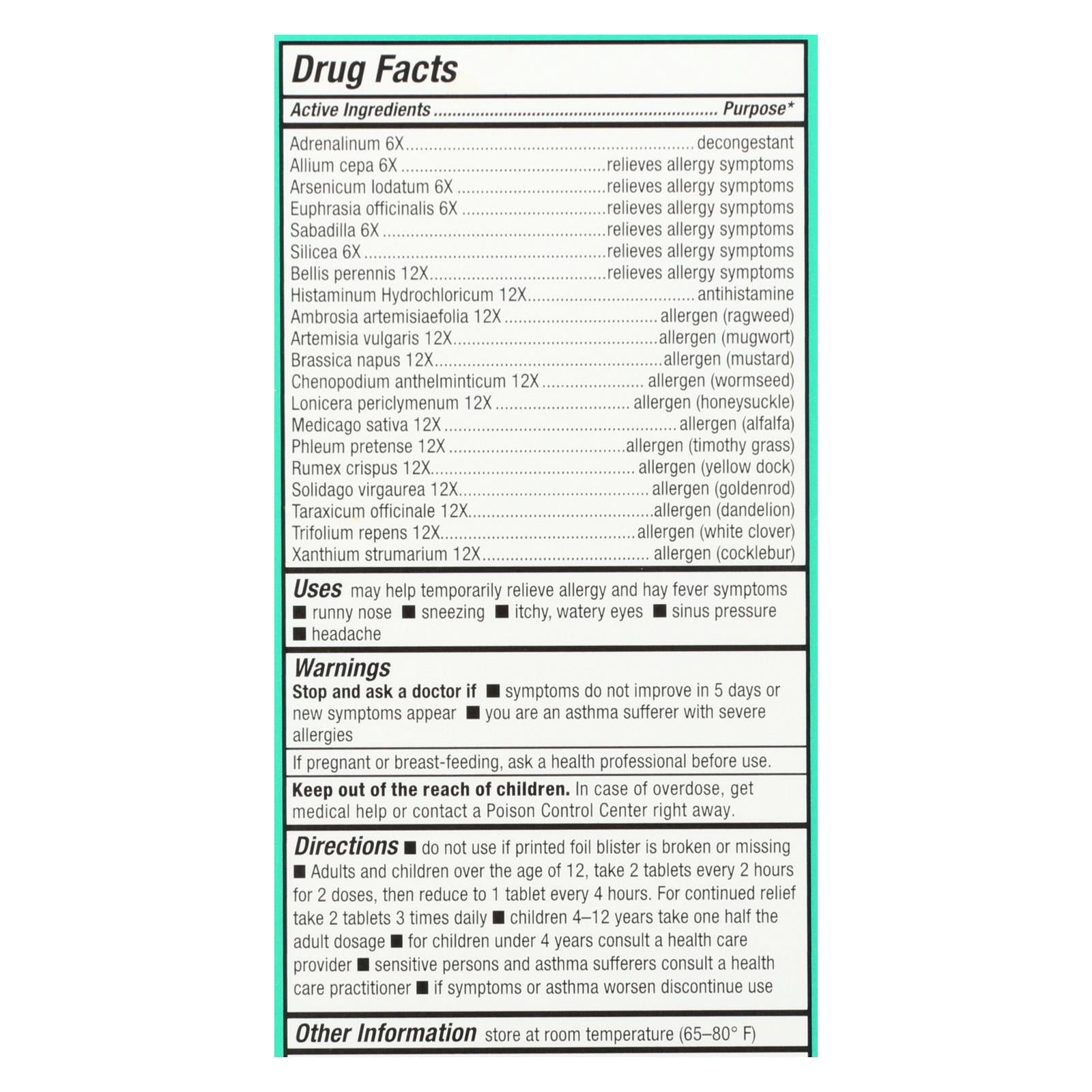 Bio-allers - Tratamiento para alergias en exteriores - 60 comprimidos