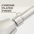 10.5 in. S-Shaped Stainless Steel Shower Head Extension Arm (Chrome Finish)