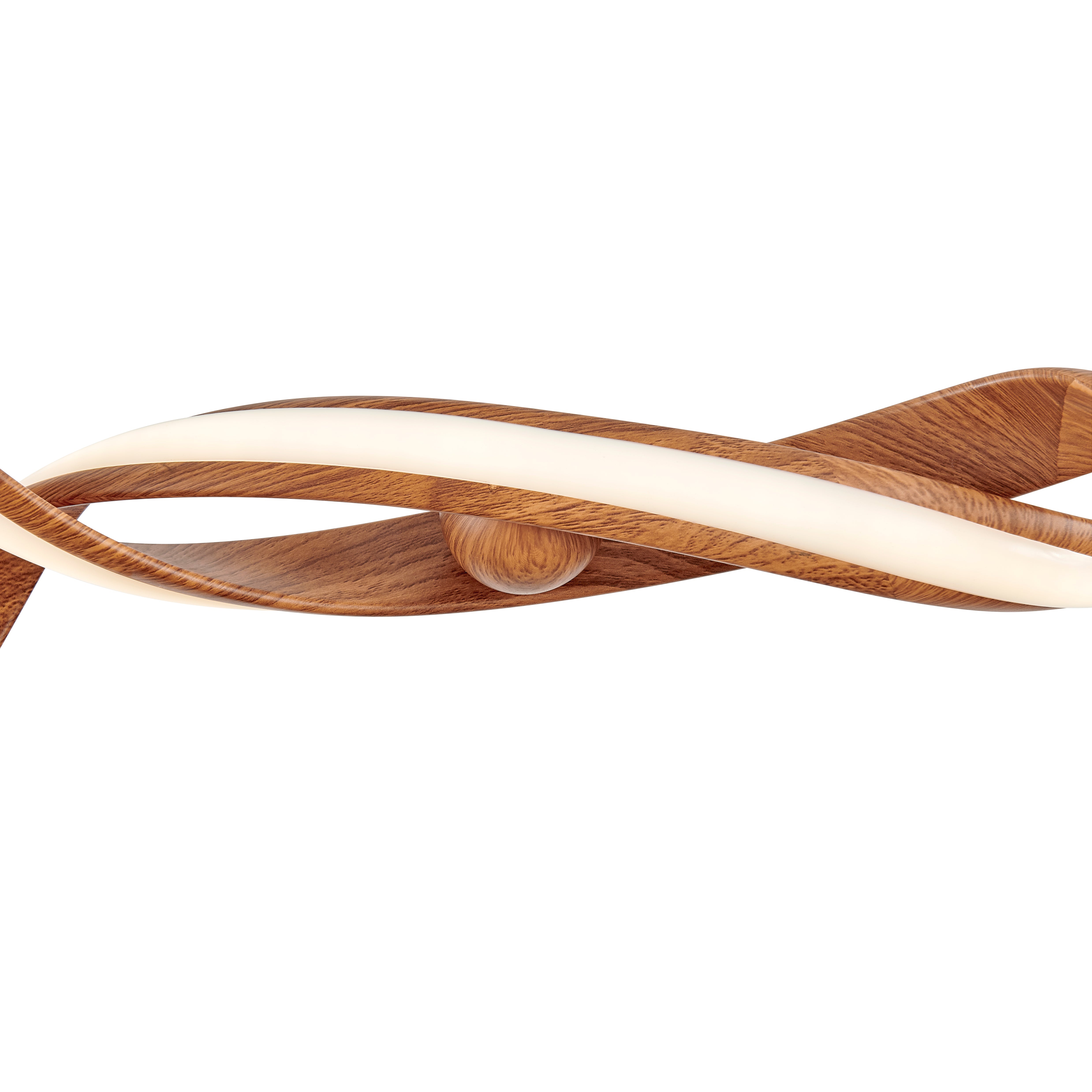 Lámpara de araña horizontal LED Munich // Madera