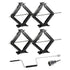 24" 9000lbs RV Stabilizer Jack Trailer Camper Leveling Scissor Jacks with Handle, Set of 4
