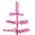 24in Vintage Pink & Silver Tinsel Christmas Tree