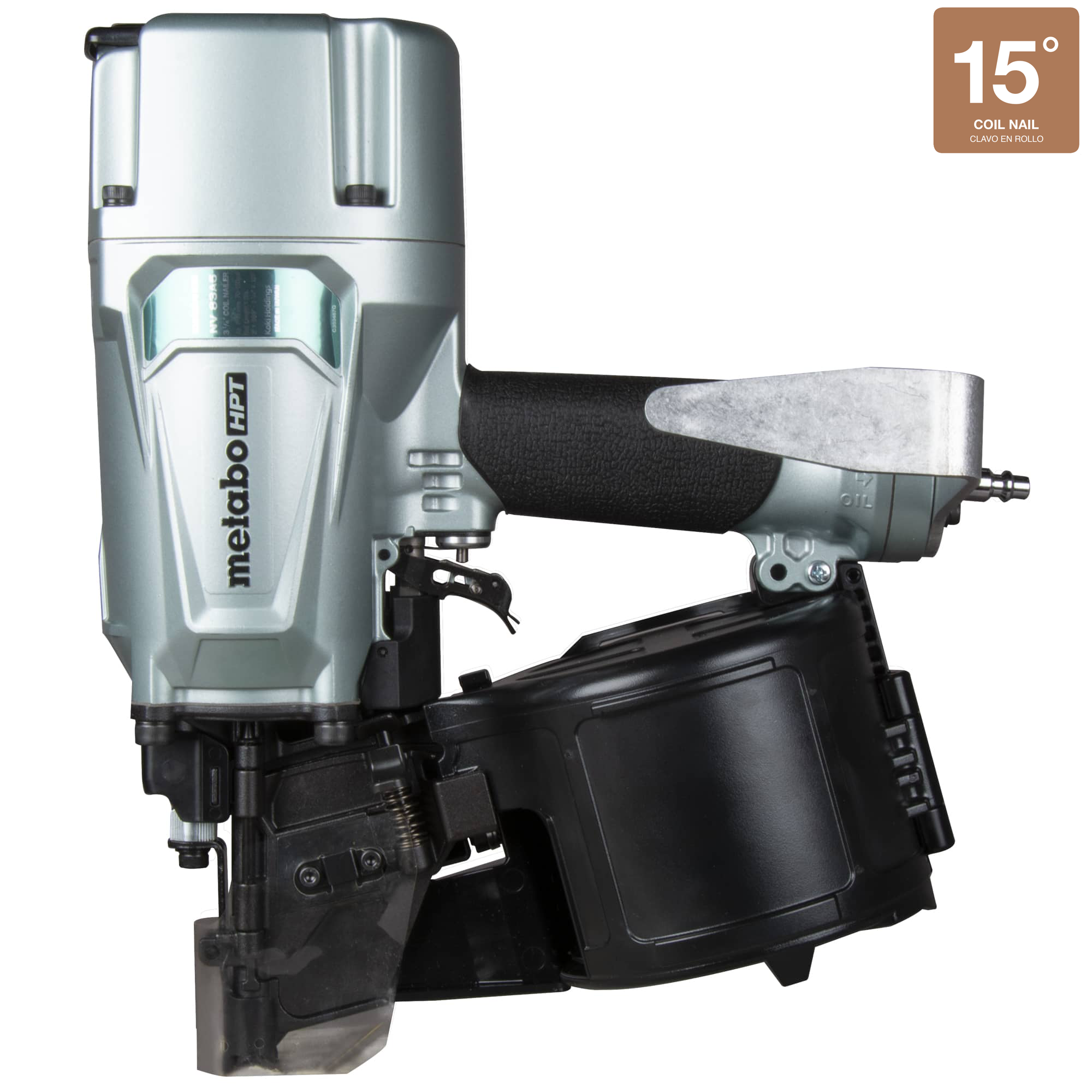 Clavadora de bobinas para armazones Metabo HPT NV83A5M de 3-1/4 pulgadas