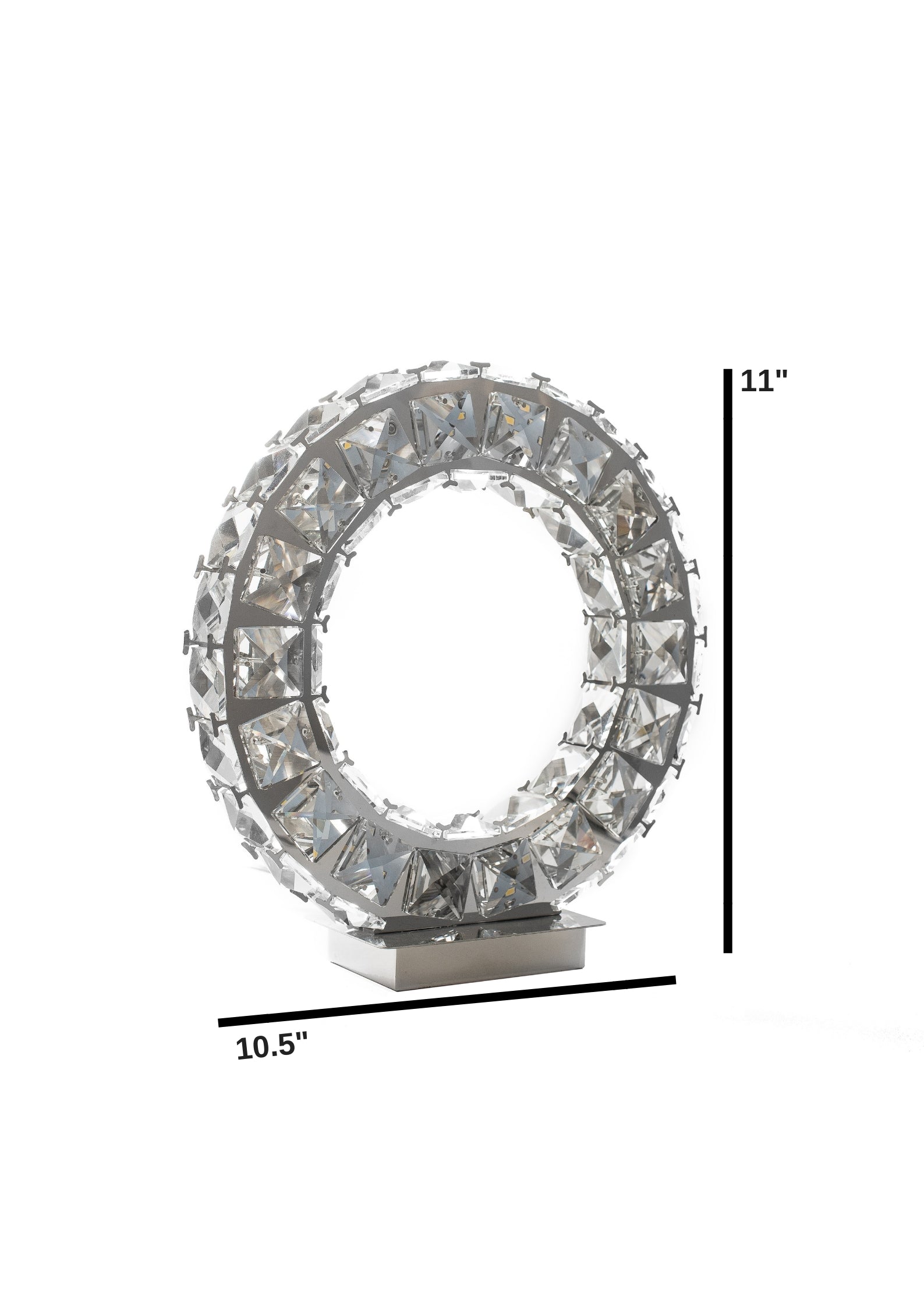 Lámpara de mesa Extravaganza de cristal redondo de 11