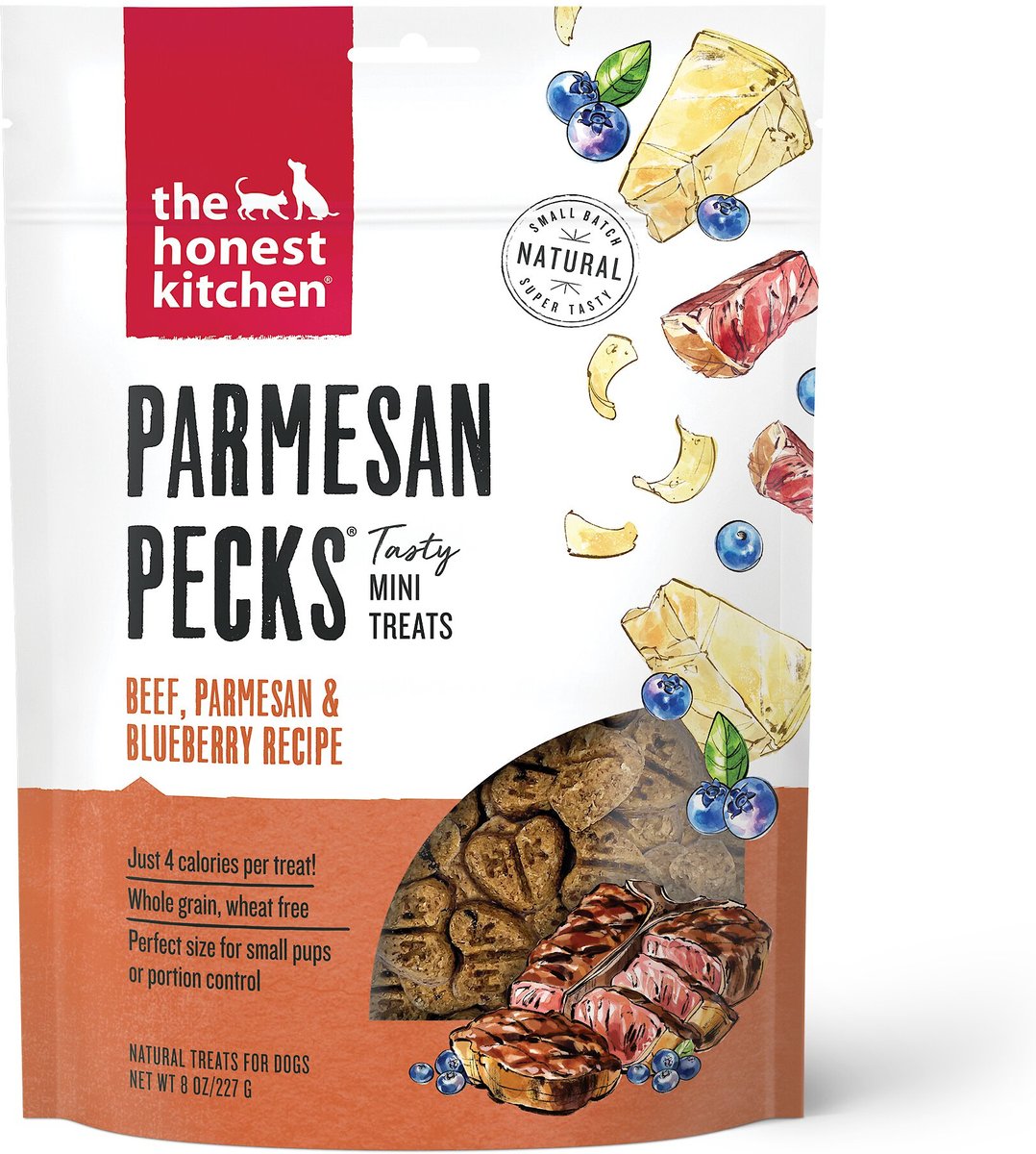 The Honest Kitchen - Paquete de carne de res y arándanos con parmesano (paquete de 6-8 oz)