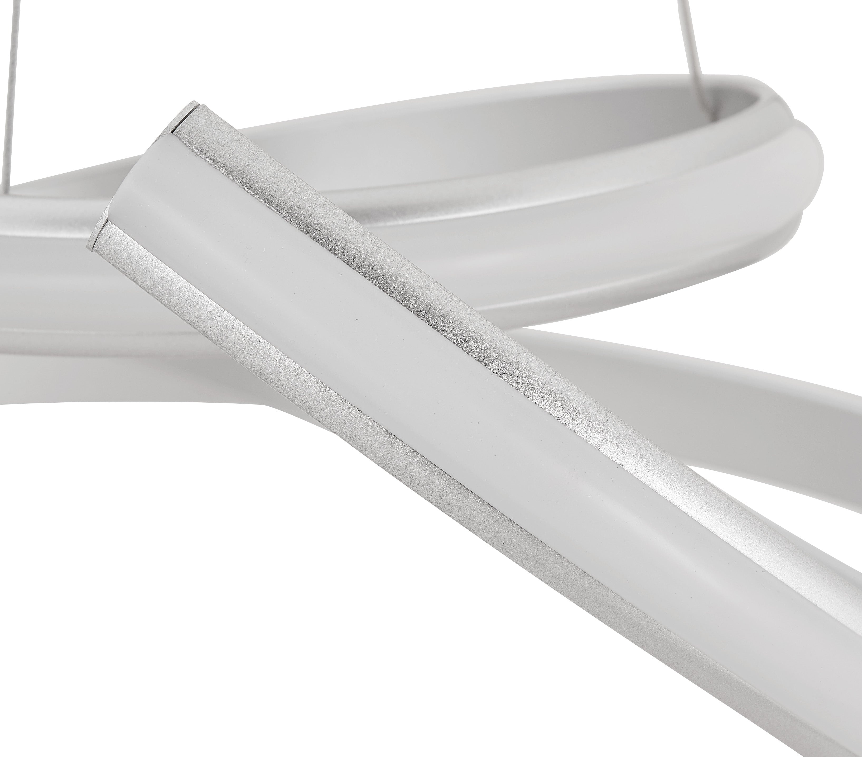 Lámpara de araña LED regulable Oslo // Plata