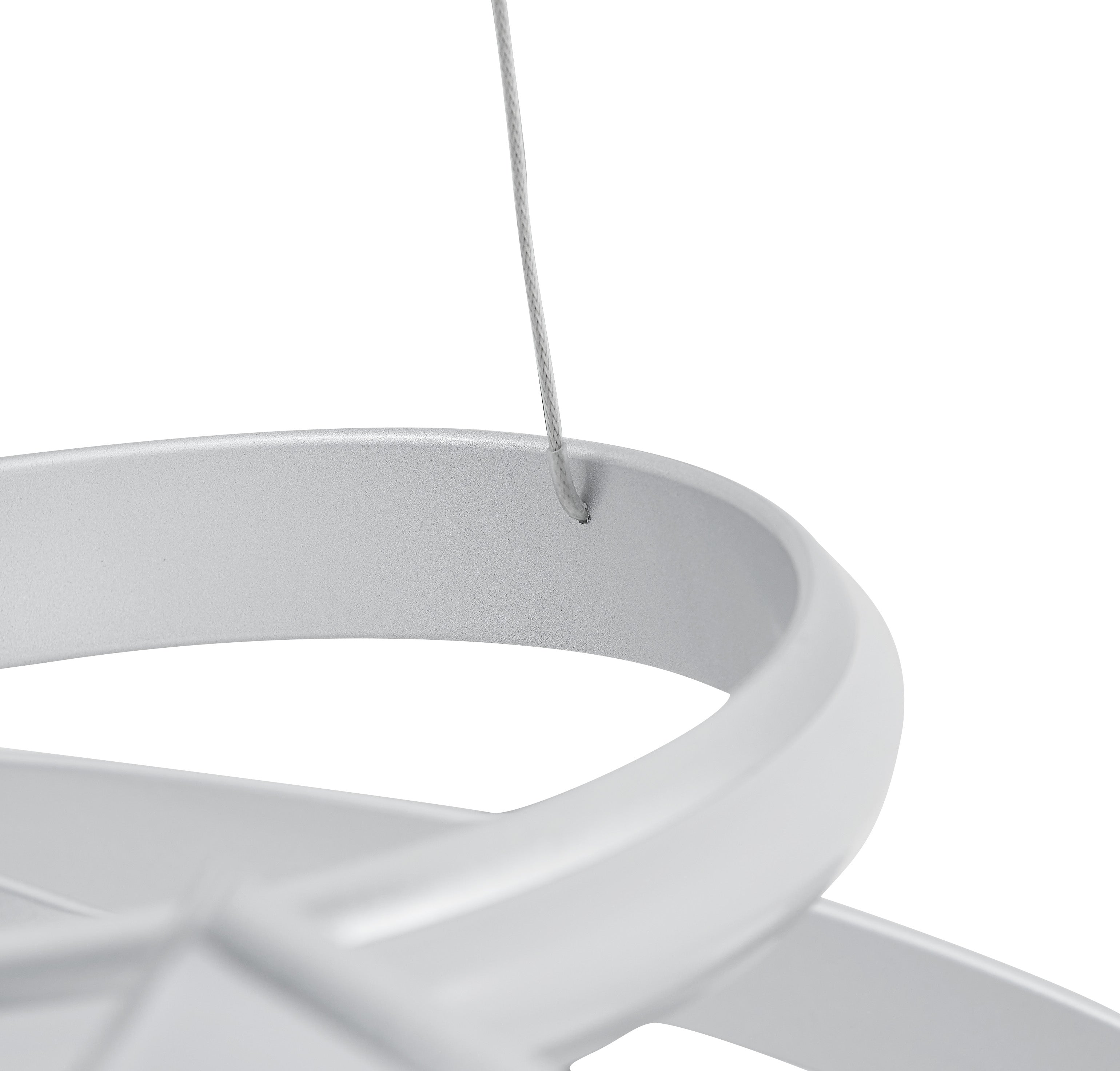 Lámpara de araña LED regulable Oslo // Plata