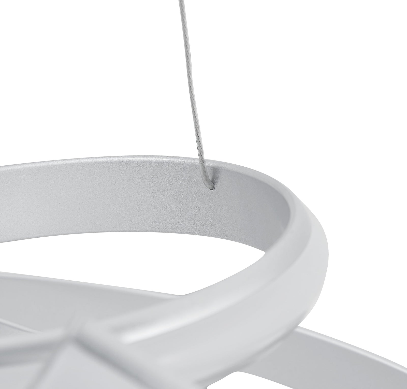 Lámpara de araña LED regulable Oslo // Plata