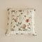 Enchanted Meadow Throw Pillow Euro Cover - Zippered Floral Design in Beige, Rose, and Soft Green, Premium Soft Microfiber, Euro Sham in 26x26 Inches (26" x 26" 1 Piece)