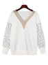 Long Sleeve V-Neck Tunic with Butterfly Design