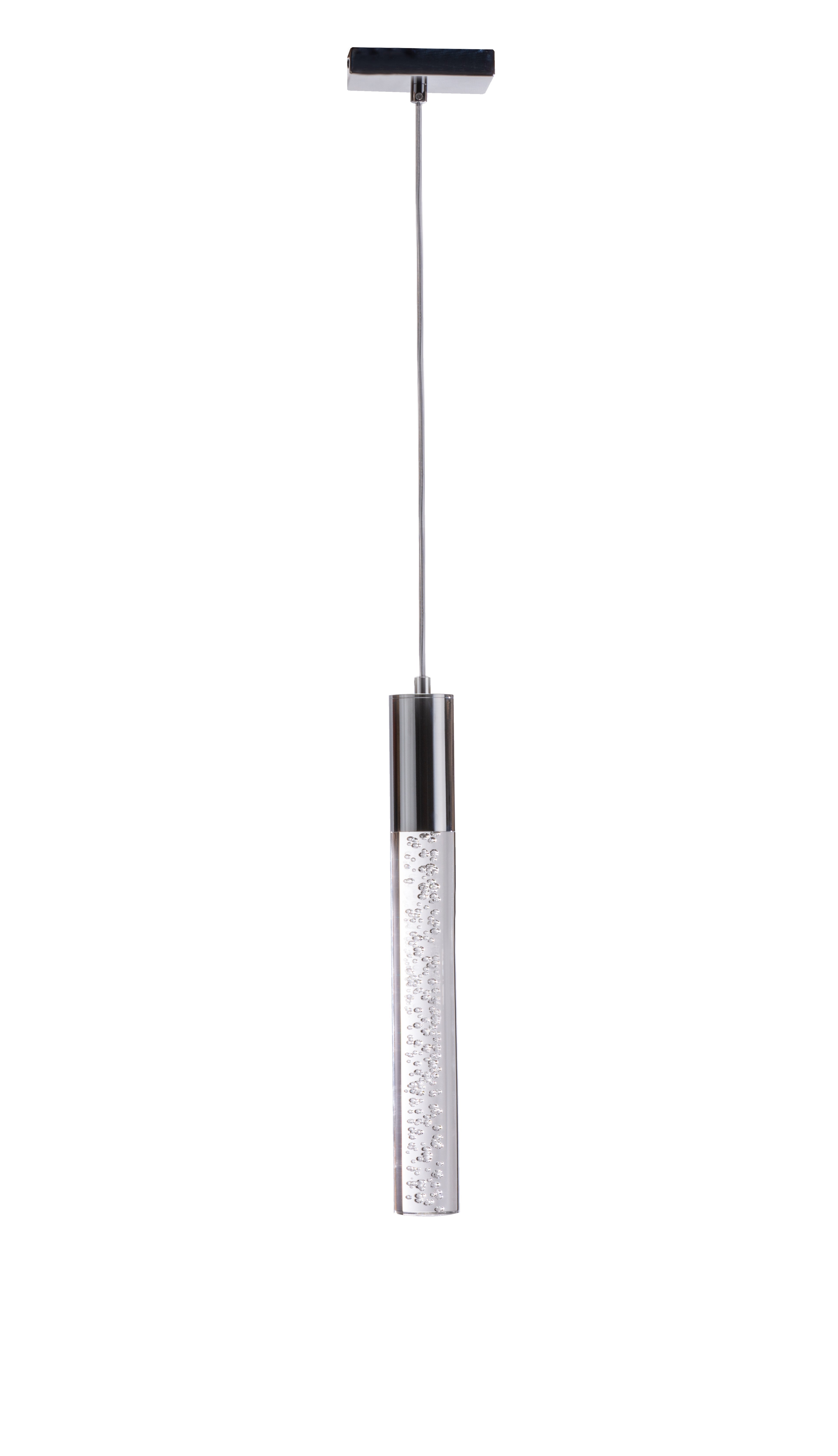 Acrylic Cylinder Pendant // 1 Light