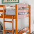 Cama litera de madera maciza Carolina de estilo transicional con dos camas individuales