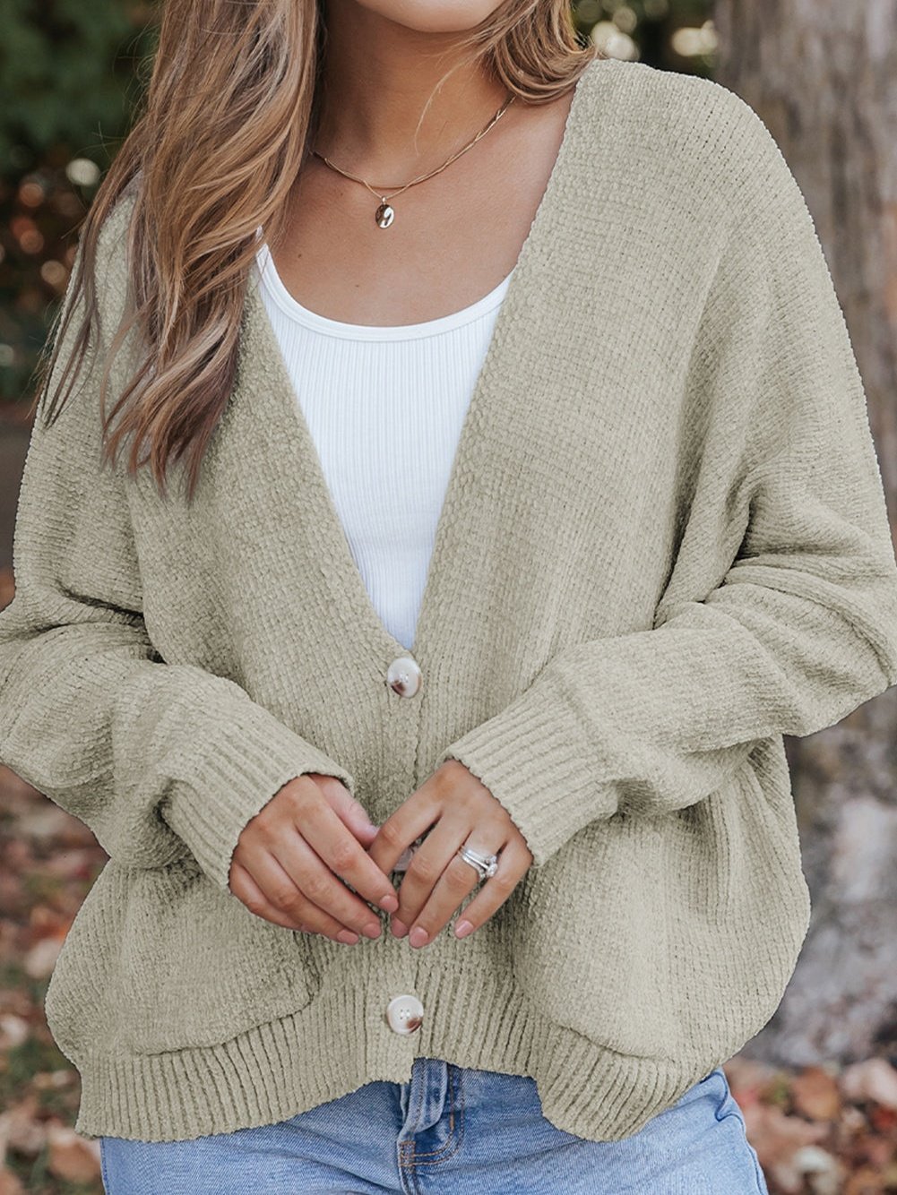 Casual Viscose Cardigan