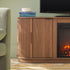 Mueble de TV con chimenea de caña escandinava moderna Chloe en 2 tamaños