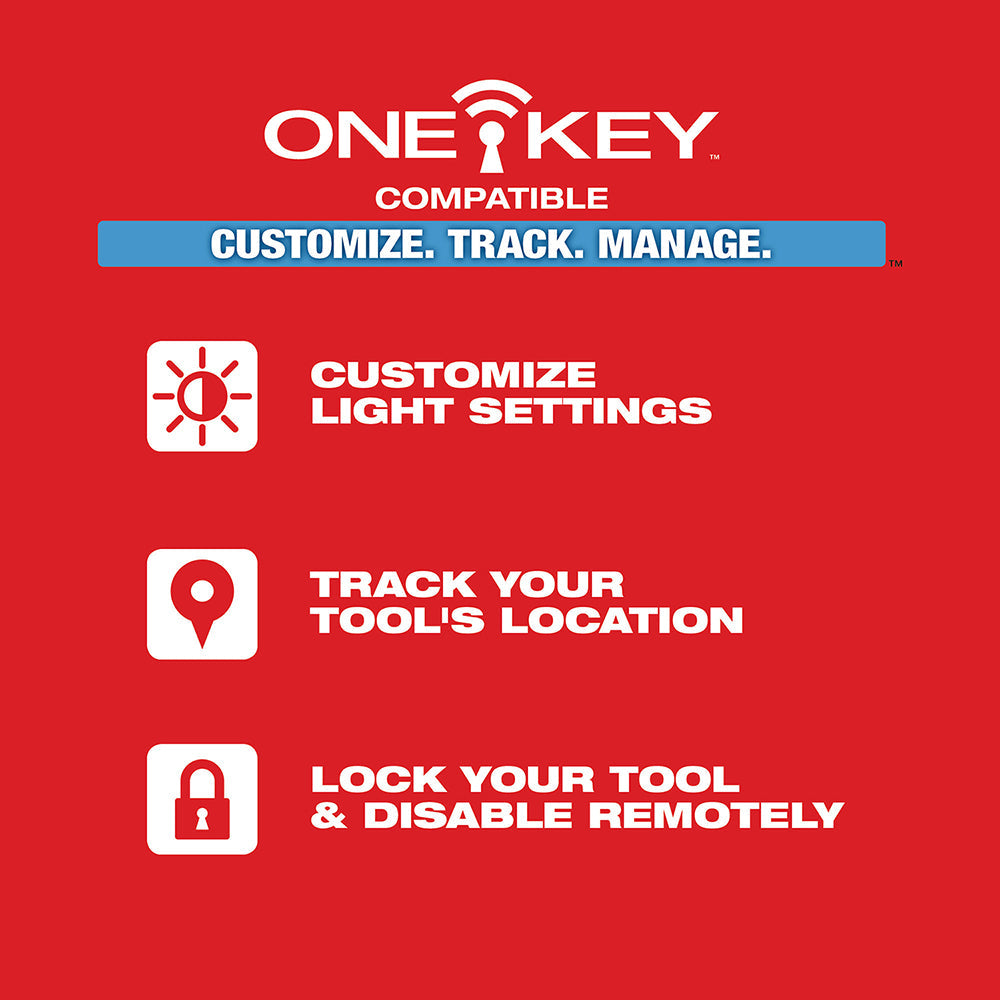 Luz de sitio compacta LED Milwaukee 2146-20 M18™ RADIUS™ con ONE-KEY™