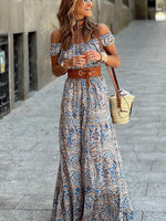 Elegant Off-Shoulder Floral Jumpsuit for Women