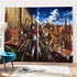 Cortinas de 2 paneles de Attack on Titan para cosplay, cortinas opacas para ventanas