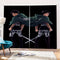 Cortinas de 2 paneles de Attack on Titan para cosplay, cortinas opacas para ventanas