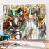 Cortinas de 2 paneles de Attack on Titan para cosplay, cortinas opacas para ventanas