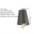 Lámparas de pared LED impermeables de aluminio para exteriores, de color negro y gris, para jardín y porche