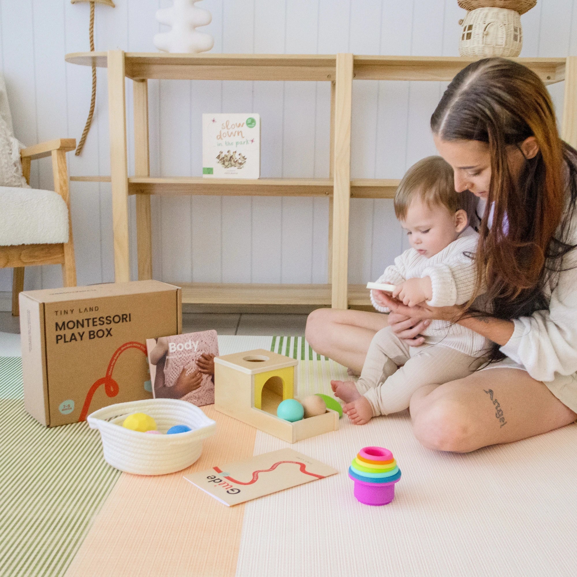 Tiny Land Montessori Toys Set for Newborns (7-9 month)