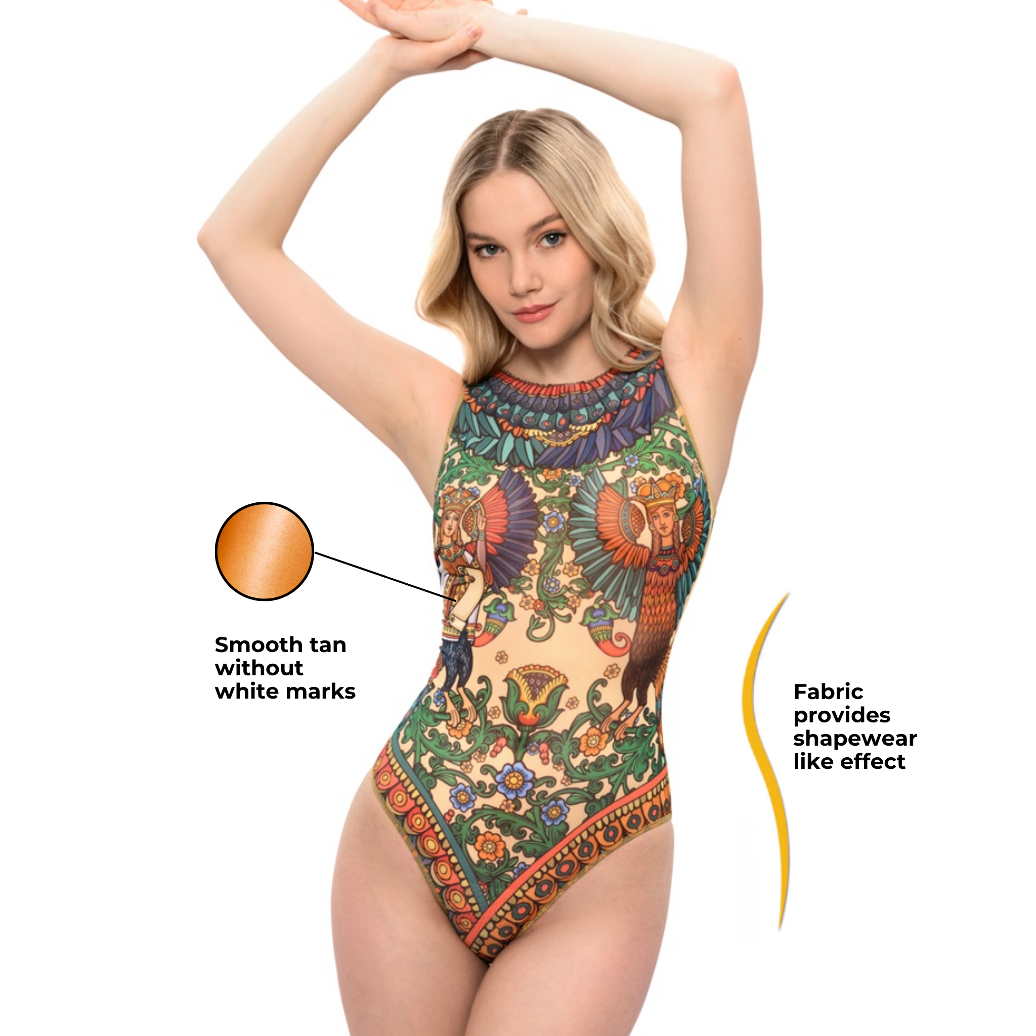 Sirin One-Piece Sleeveless Swimsuit