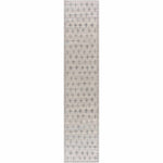 Alfombra Tigris Swiss Cross en color marfil y gris