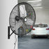 ACHAZEL 24" 6500 CFM High-Velocity Wall Fan: 3-Speed Oscillating, Heavy-Duty Shop Fan, UL Listed
