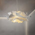 Lámpara colgante de techo LED moderna con forma de flor para sala de estar
