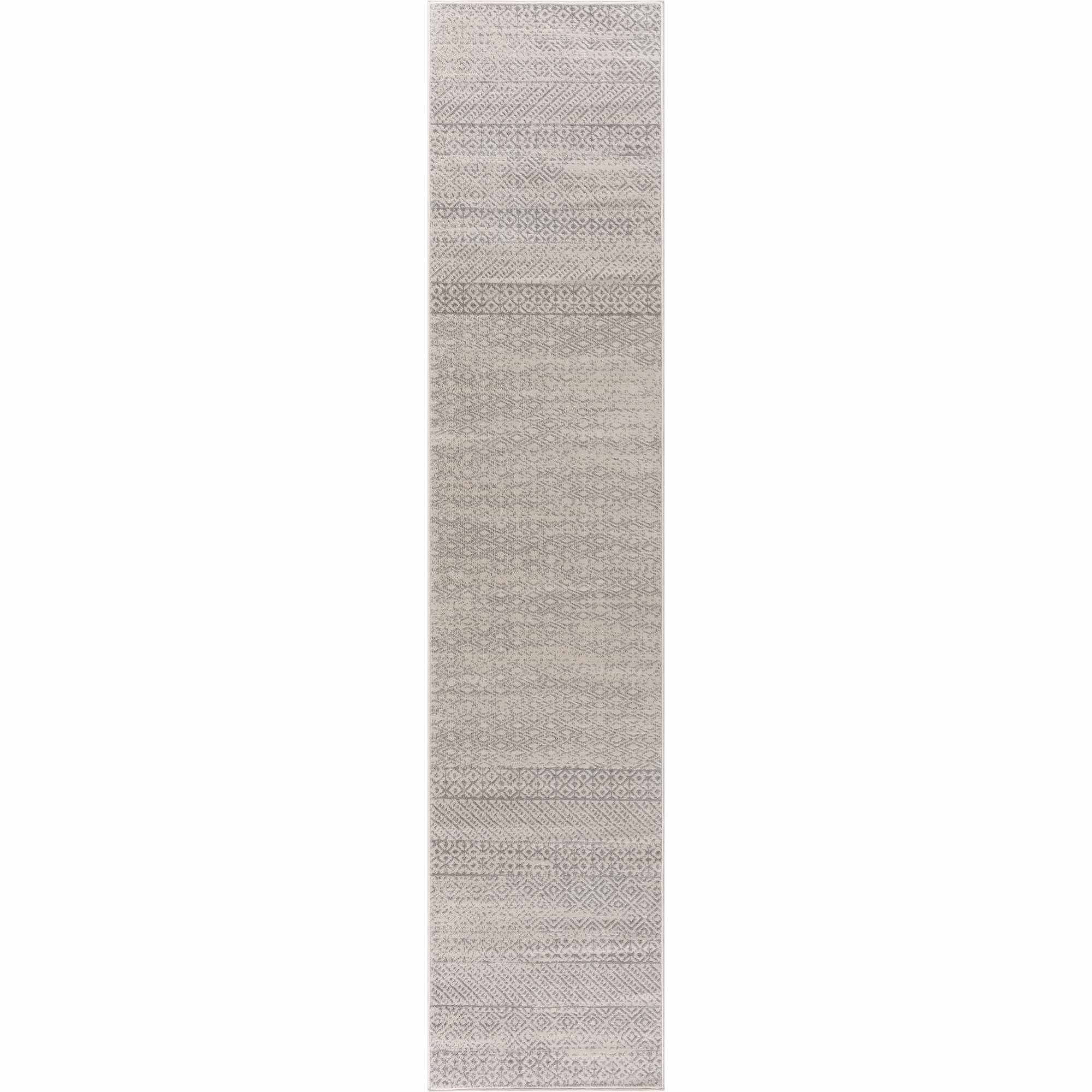 Alfombra azteca Tigri en color marfil y gris 2317 - Oferta