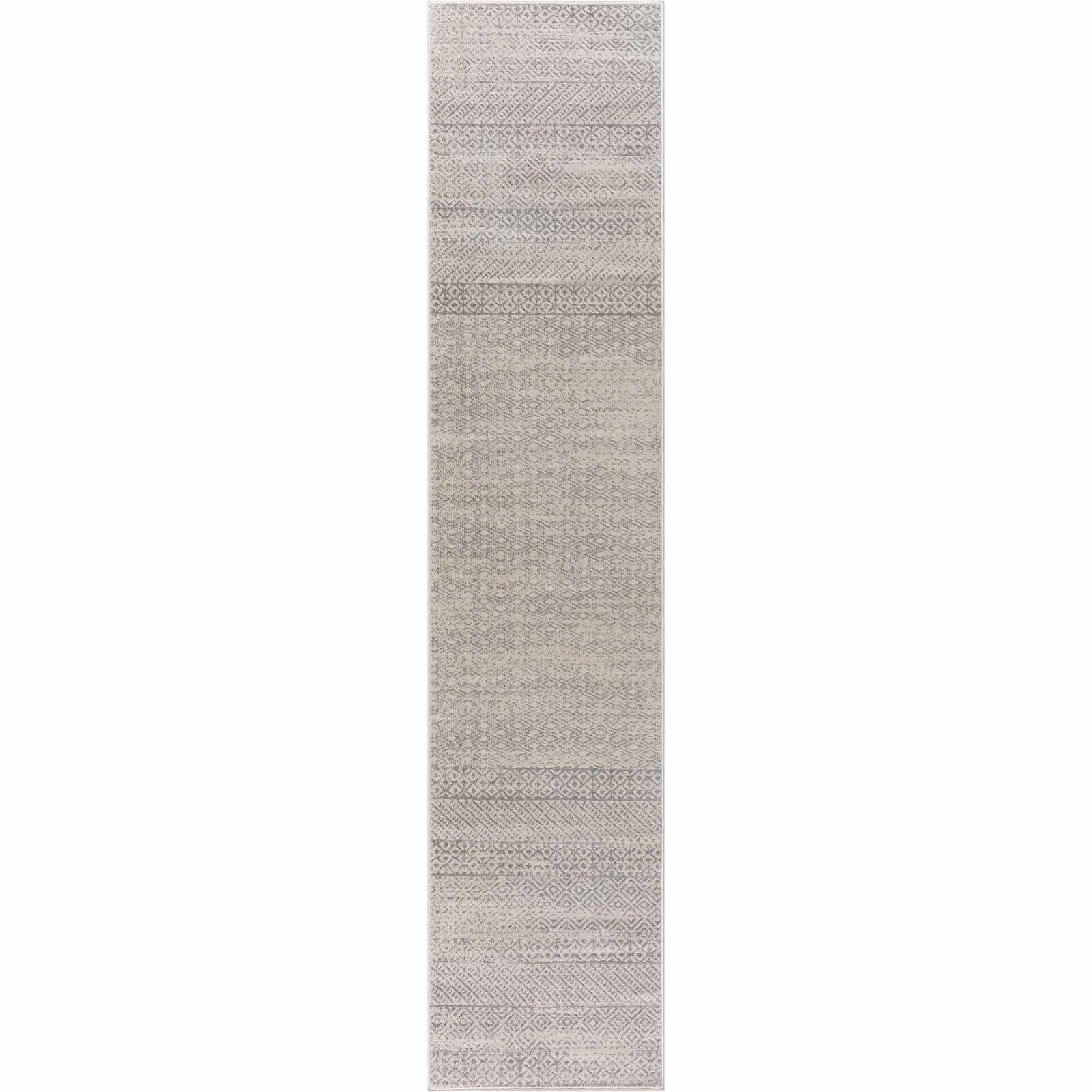 Alfombra azteca Tigri en color marfil y gris 2317 - Oferta